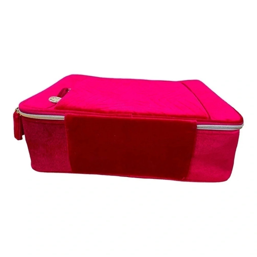 Estee Lauder Red Velvet Makeup Train Case 2023 Holiday Edition NEW